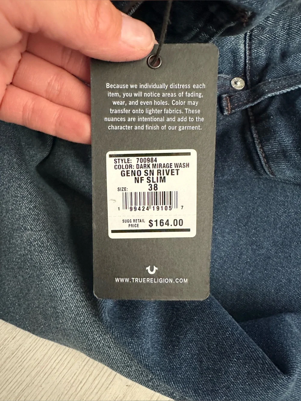 New True Religion Geno Relaxed slim fit jeans